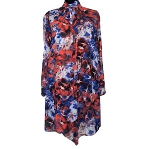 Jennifer Lopez Women's Chiffon Floral Shift Dress Size 2